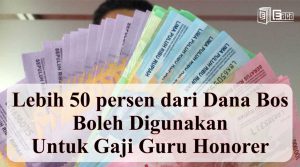 Lebih dari 50 Persen Dana BOS Boleh Digunakan untuk Gaji Guru Honorer