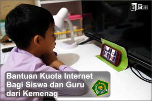 Kemenag Berikan Bantuan Kuota Internet Untuk Siswa dan Guru