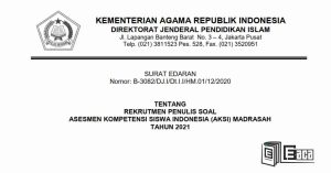 Kemenag Adakan Rekrutmen Penulis Soal AKSI