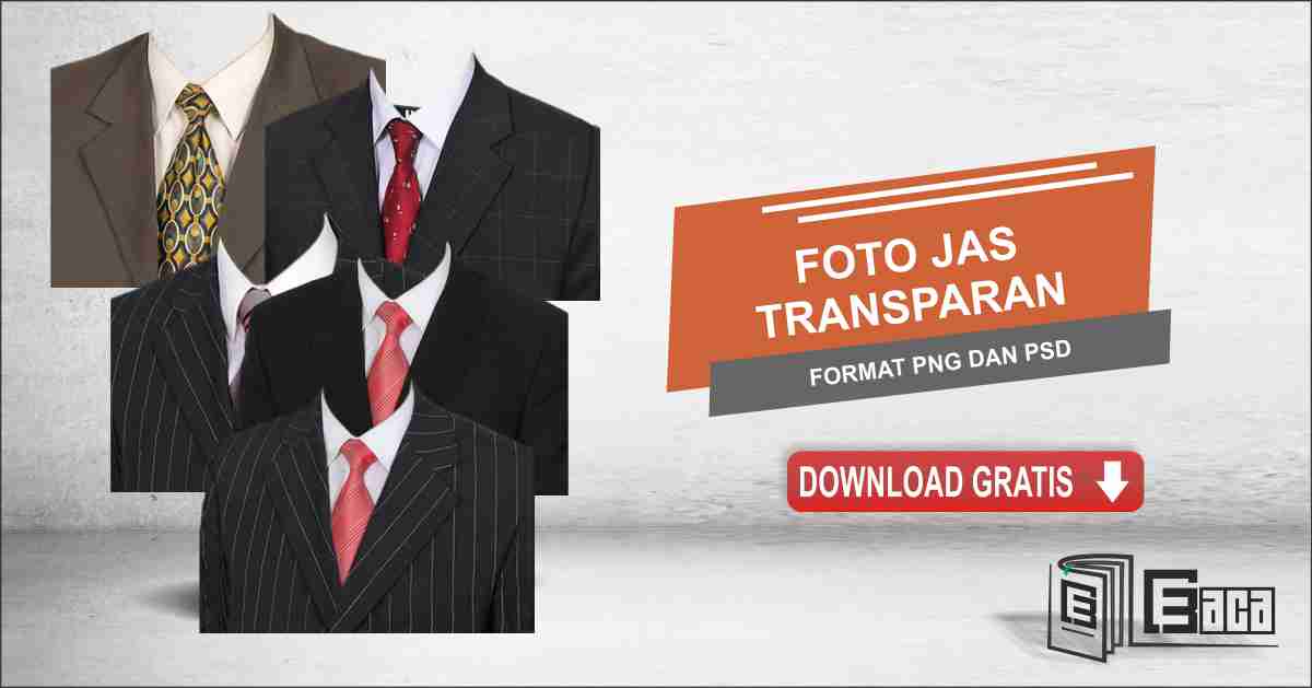 Foto Jas Transparan Tinggal Edit - Format PSD dan PNG