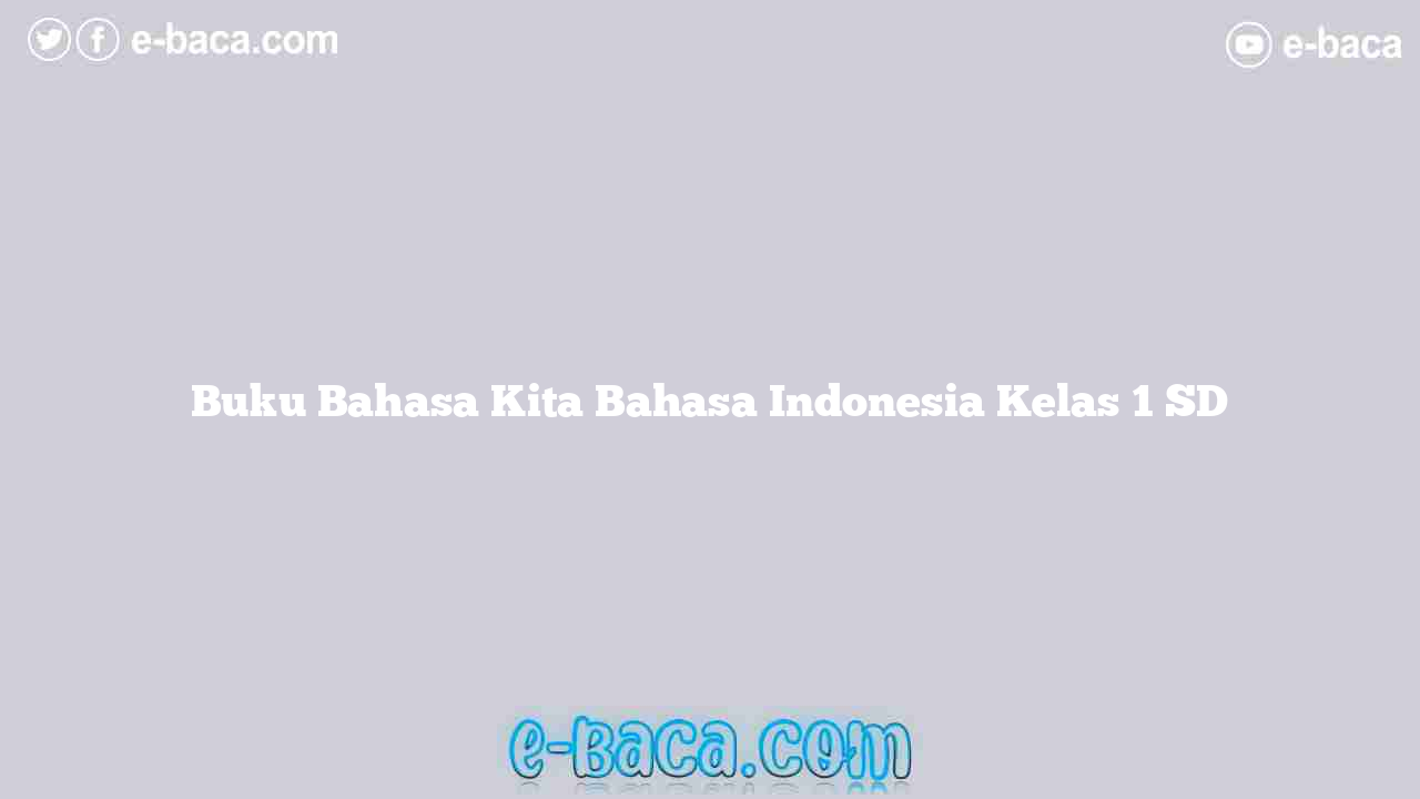 Buku Senang Belajar Ilmu Pengetahuan Alam Kelas 4 SD