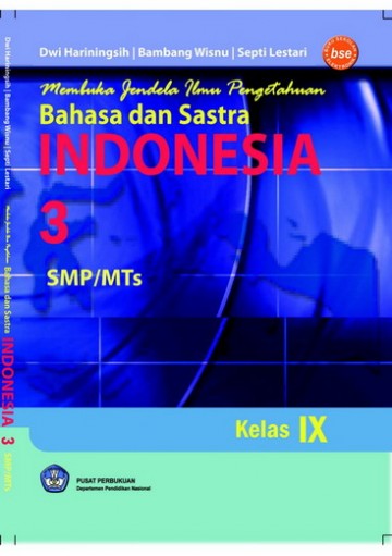 Buku Membuka Jendela Ilmu Pengetahuan Bahasa dan Sastra Indonesia Kelas 9 SMP