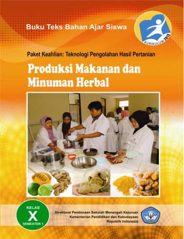 Buku Produksi Makanan dan Minuman Herbal Kelas 10 SMK