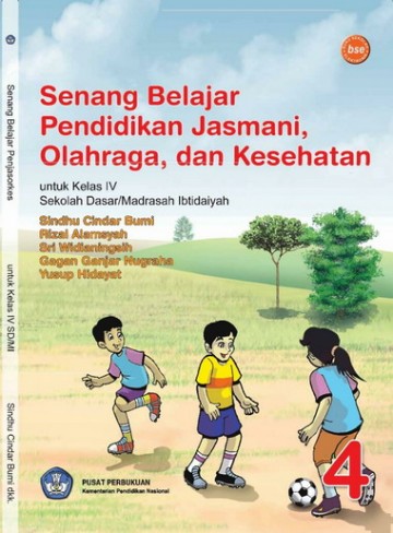 Buku Senang Belajar Pendidikan Jasmani, Olahraga, dan Kesehatan Kelas 4 SD