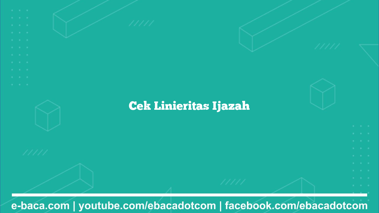 Cek Linieritas Ijazah