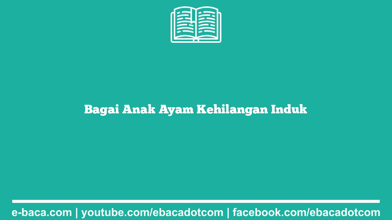 Bagai Anak Ayam Kehilangan Induk