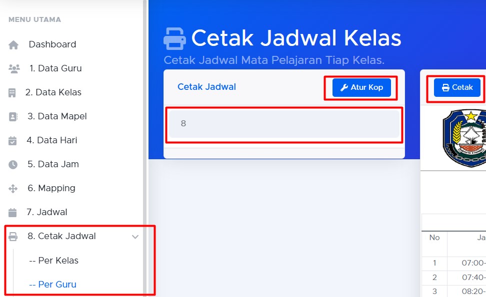 Cetak Aplikasi Jadwal Anti Bentrok