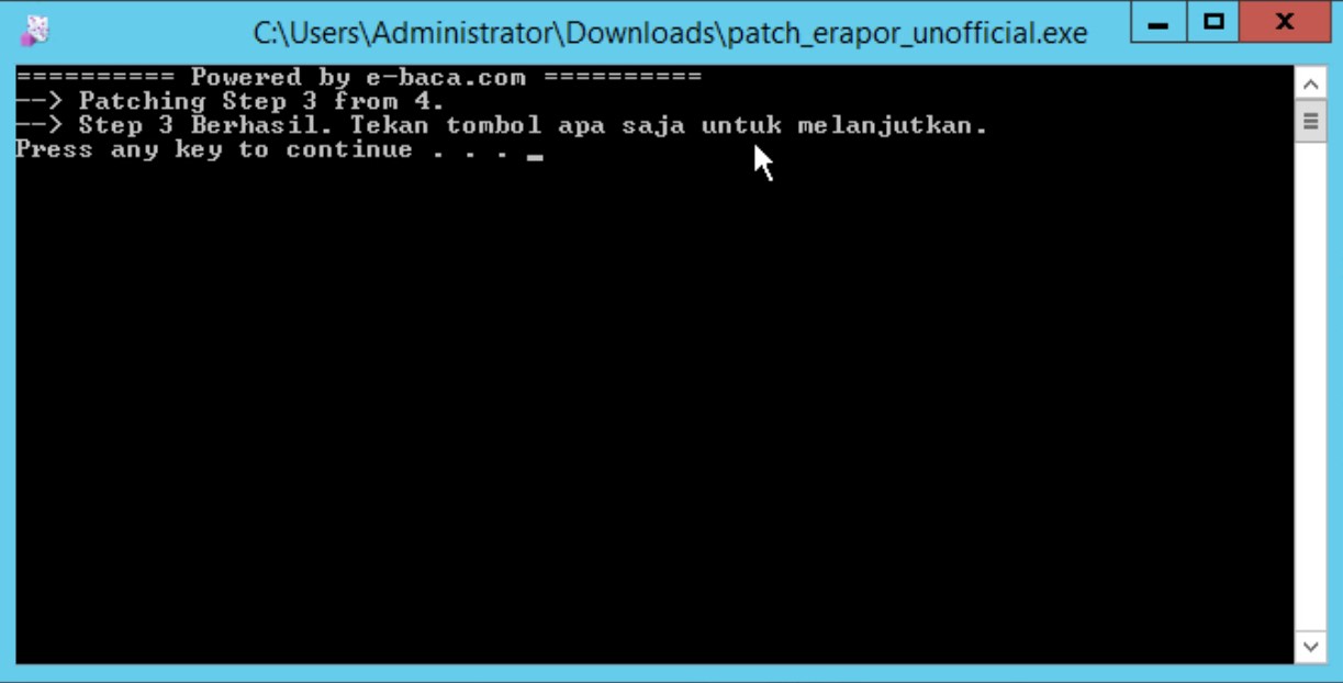 Step 3 Mengatasi Akses-Ditolak e rapor SMP K13 di windows server