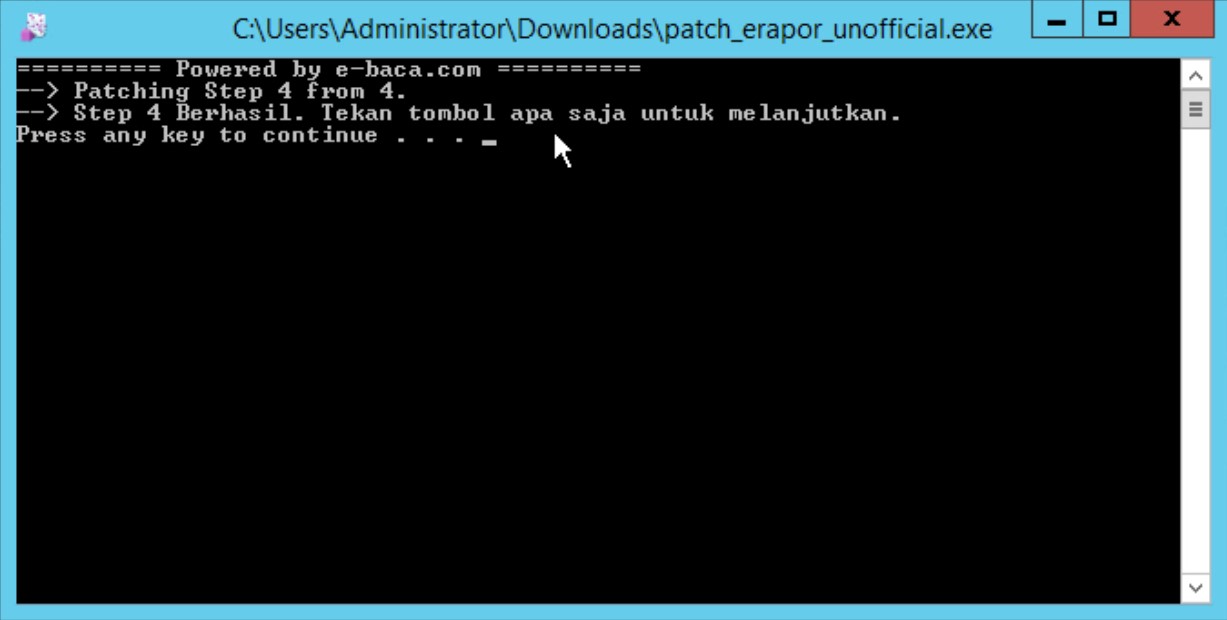 Step 4 Mengatasi Akses-Ditolak e rapor SMP K13 di windows server