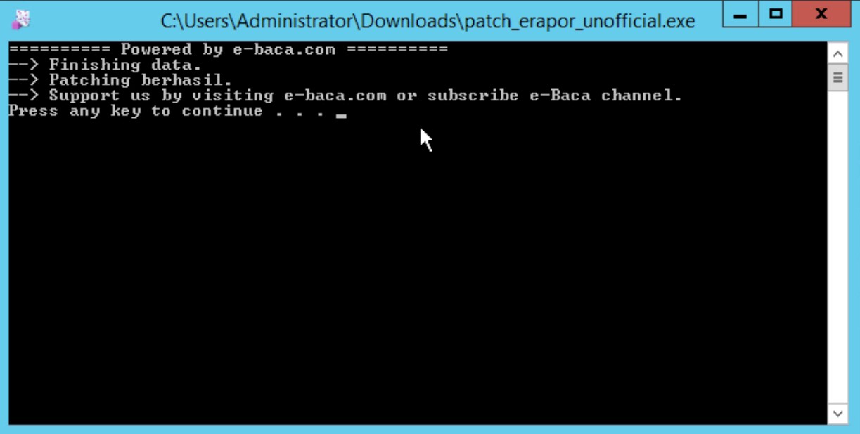 Finishing Mengatasi Akses-Ditolak e rapor SMP K13 di windows server