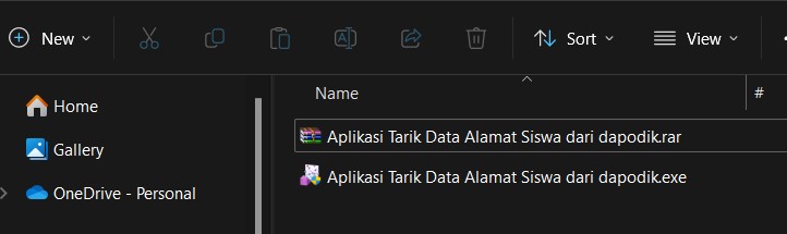 Aplikasi update alamat siswa di e rapor